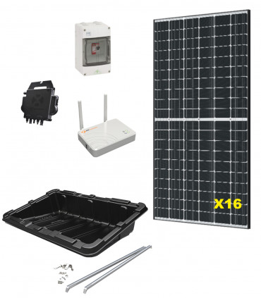 Kit photovoltaïque 6 kW 16 modules TRINA SOLAR au sol