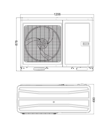 Pompe à chaleur monobloc air/eau Gree Versati IV 8 kw